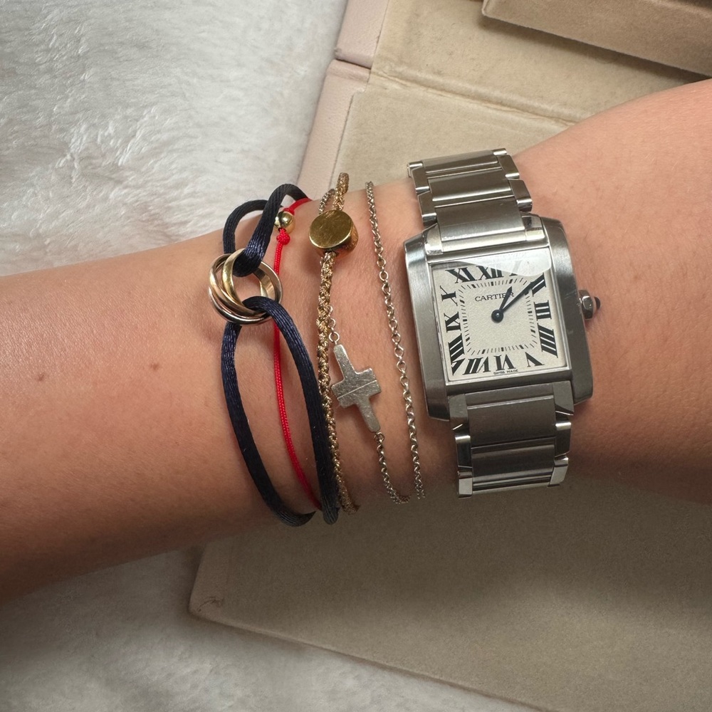 Tiffany & CO Sterling silver double wrap bracelet